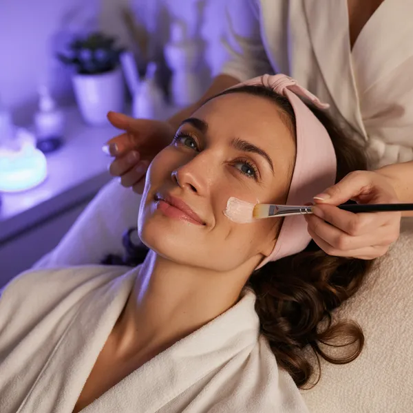 Professional facial treatment at Royal Glow Beauty and Esthetics spa in Boardman Ohio
